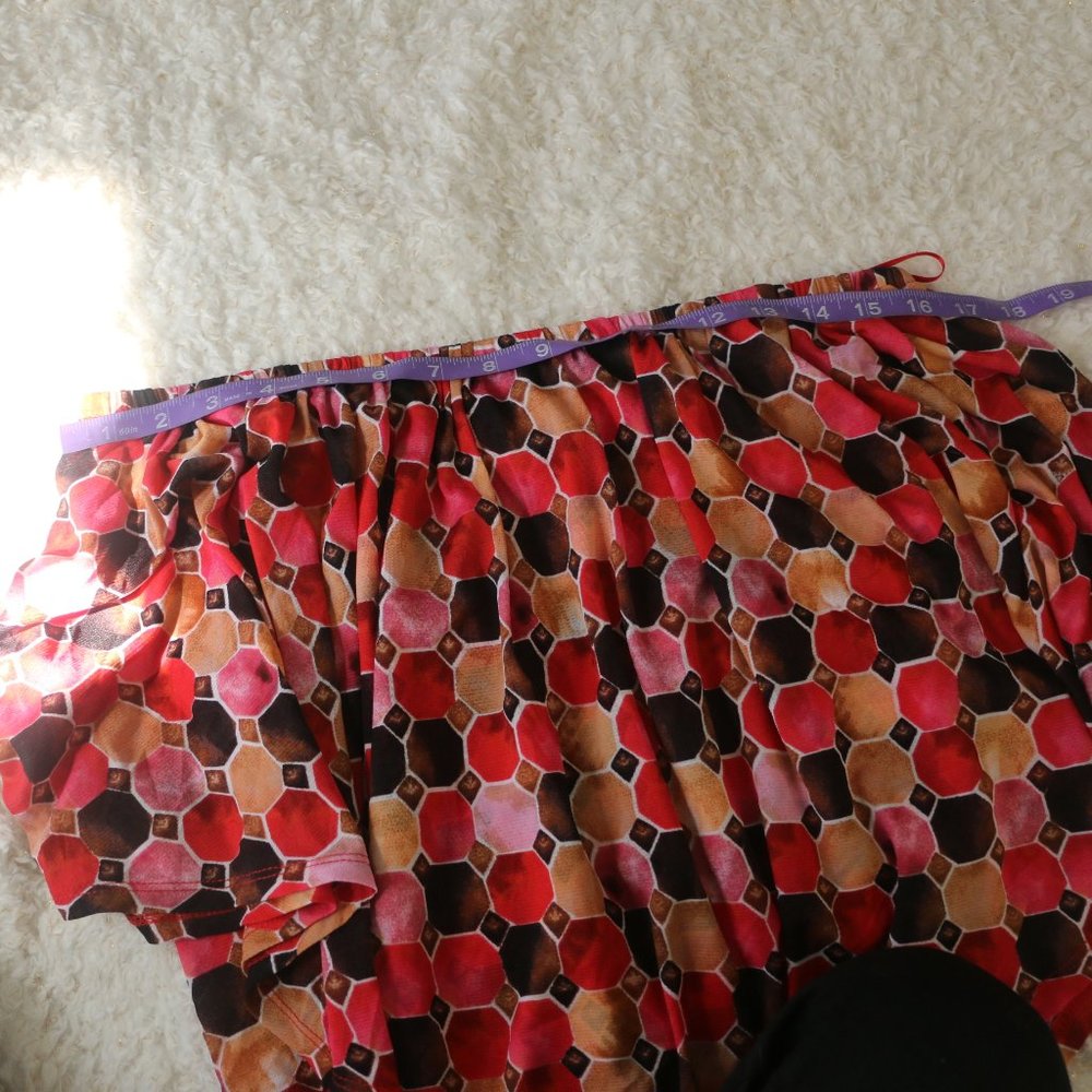 Thalia Sodi Red Multi Combo Popover Dress - Picture 6 of 8